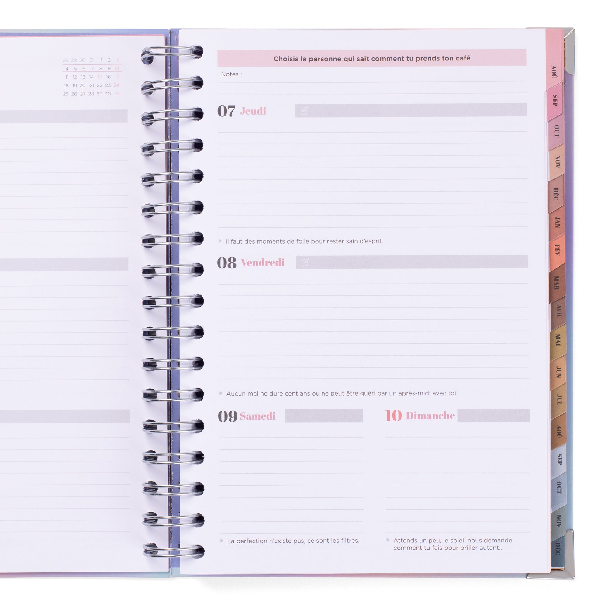 Agenda Office 2025-26 Semainier 18 mois - Vivre avec style