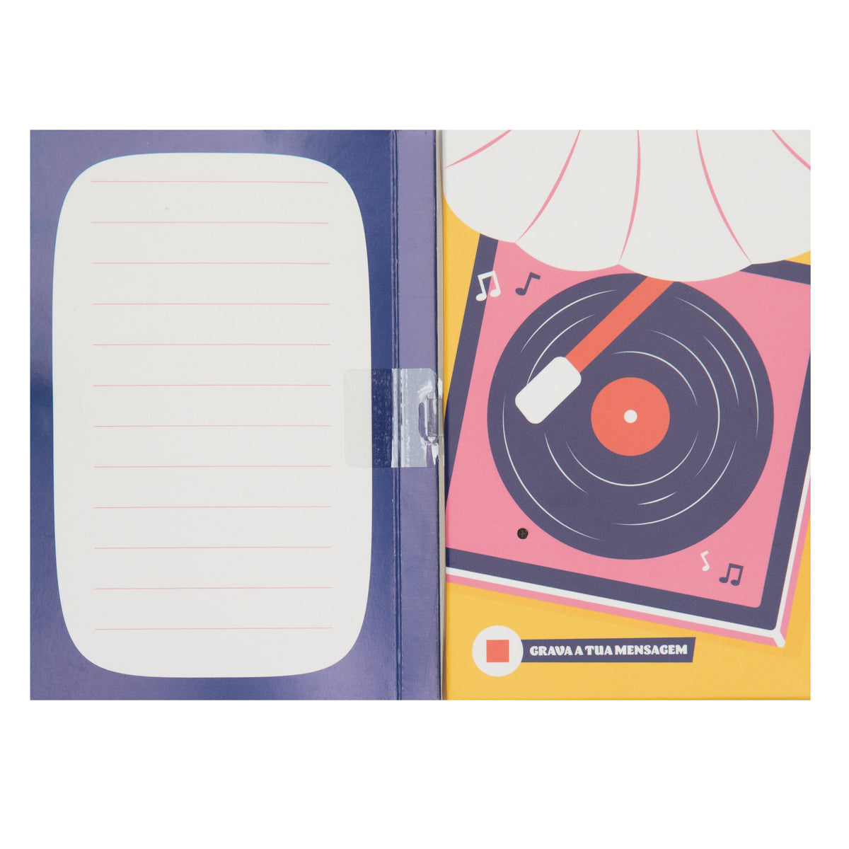 Cartão postal com gravador de mensagem de áudio - Agora aqui, esta mensagem é para você 
