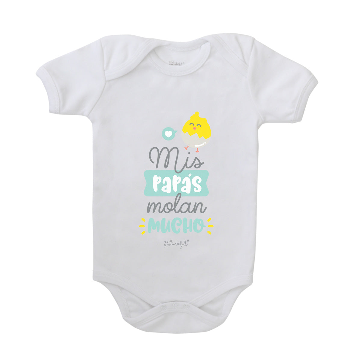 Body para bebé - Mis papás molan mucho