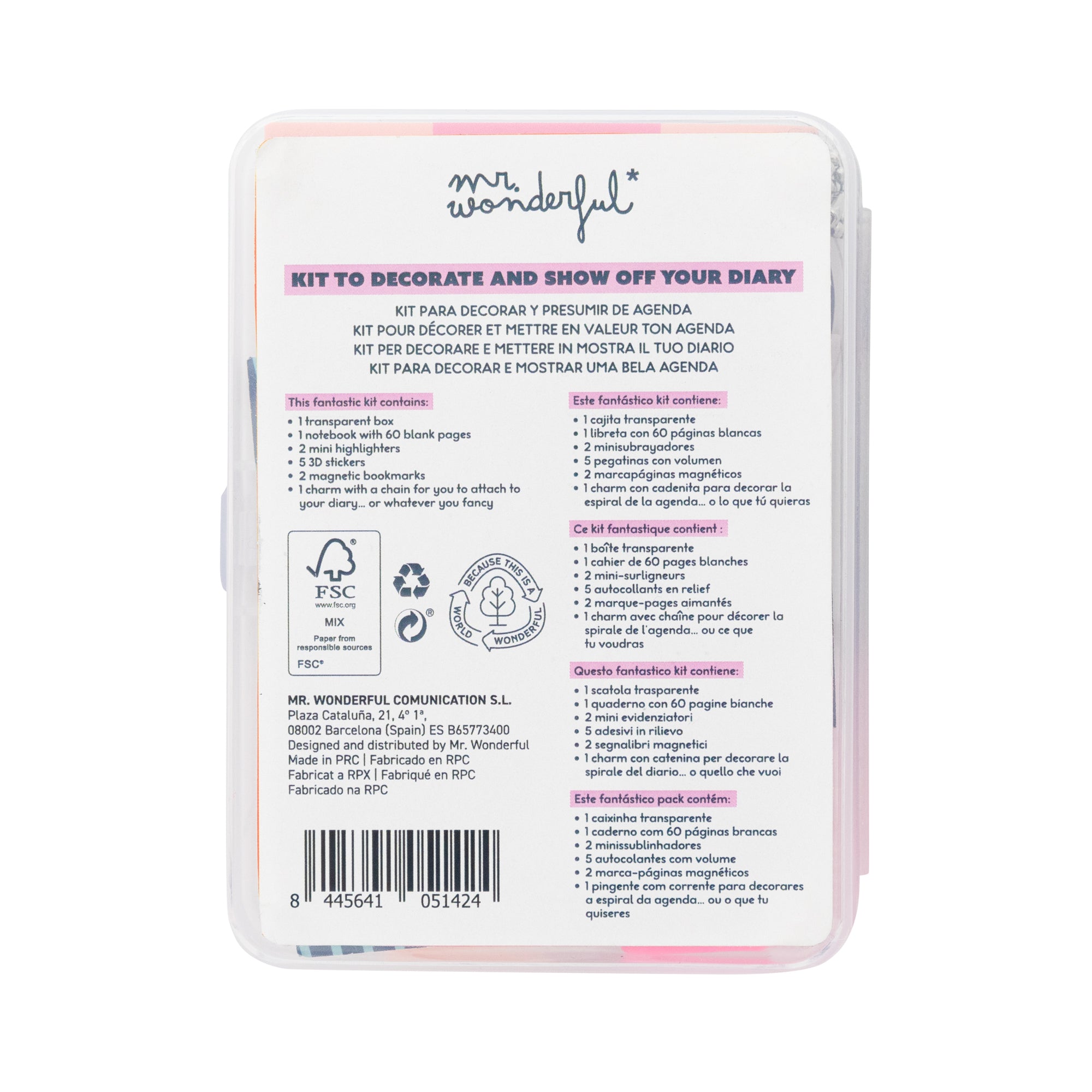 Kit to decorate your diary - Make it fun.
