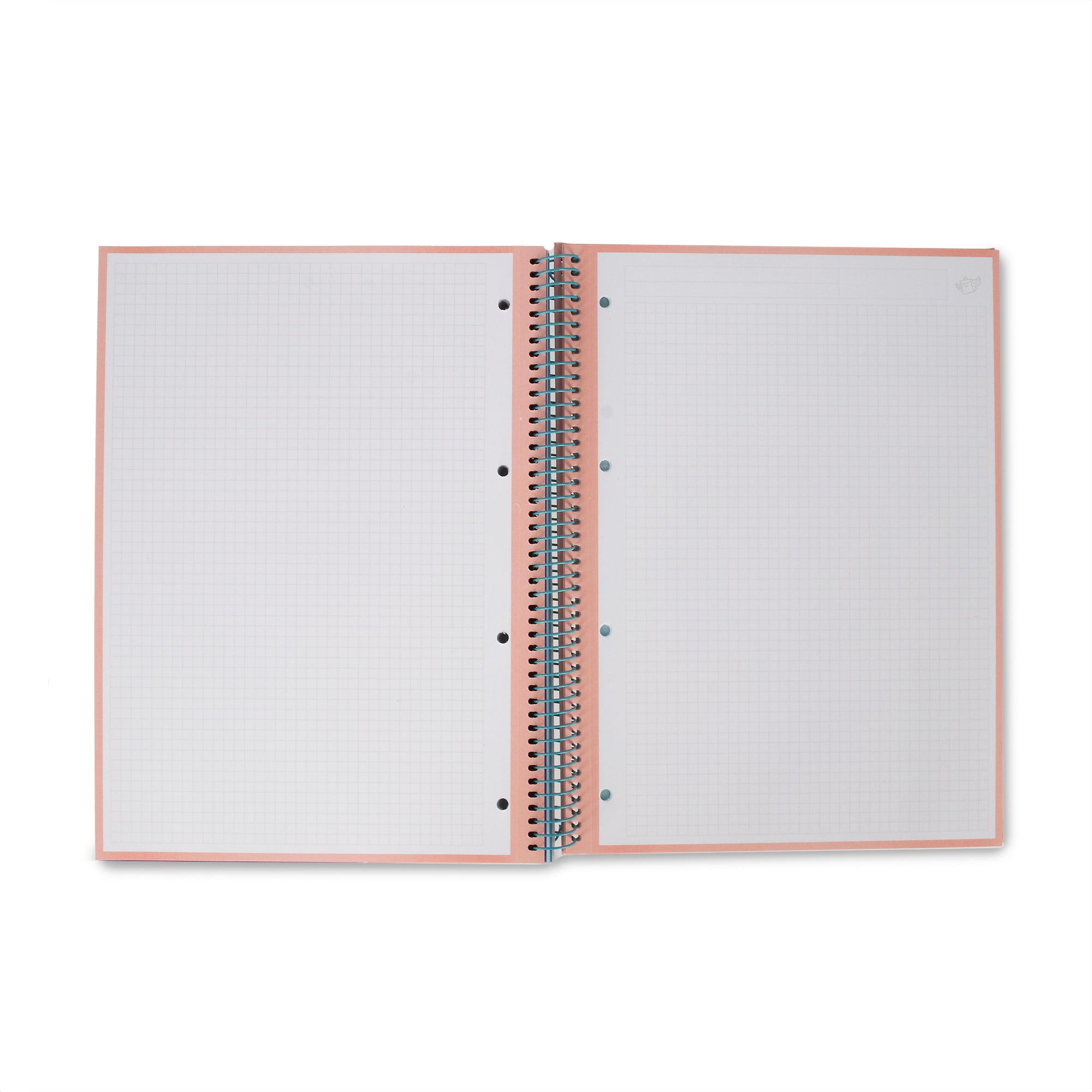 Libreta A4 roja 120 sheets - Grid paper and micro-perforated