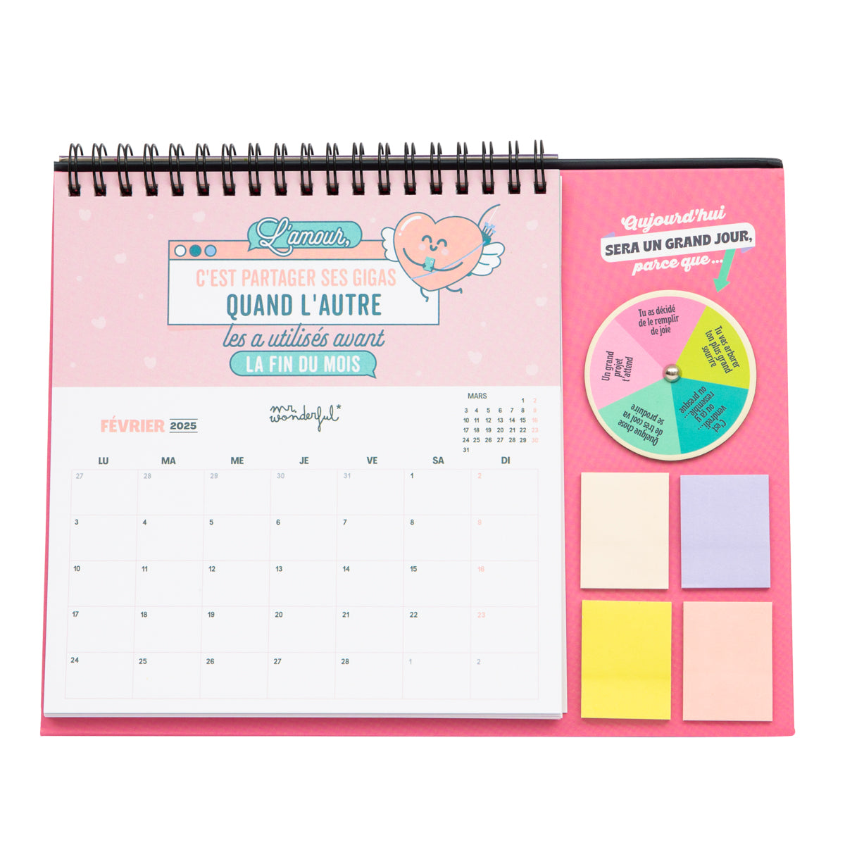 Calendrier du bureau avec roulette 2025 - 2025… et action !