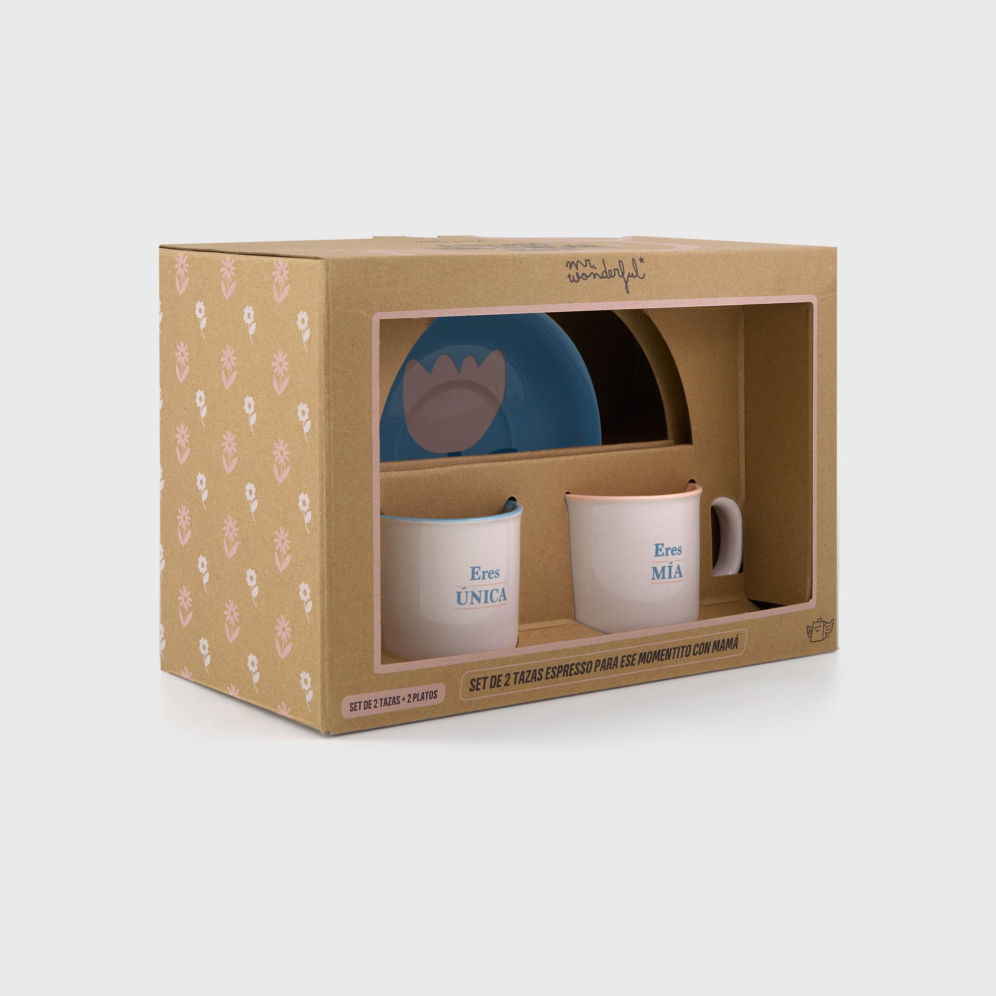 Set de 2 tazas espresso - Eres única. Eres mía