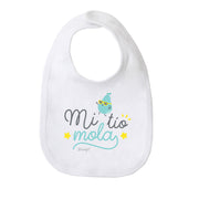 Babero de algodón con frase Mr. Wonderful - Mi tío mola