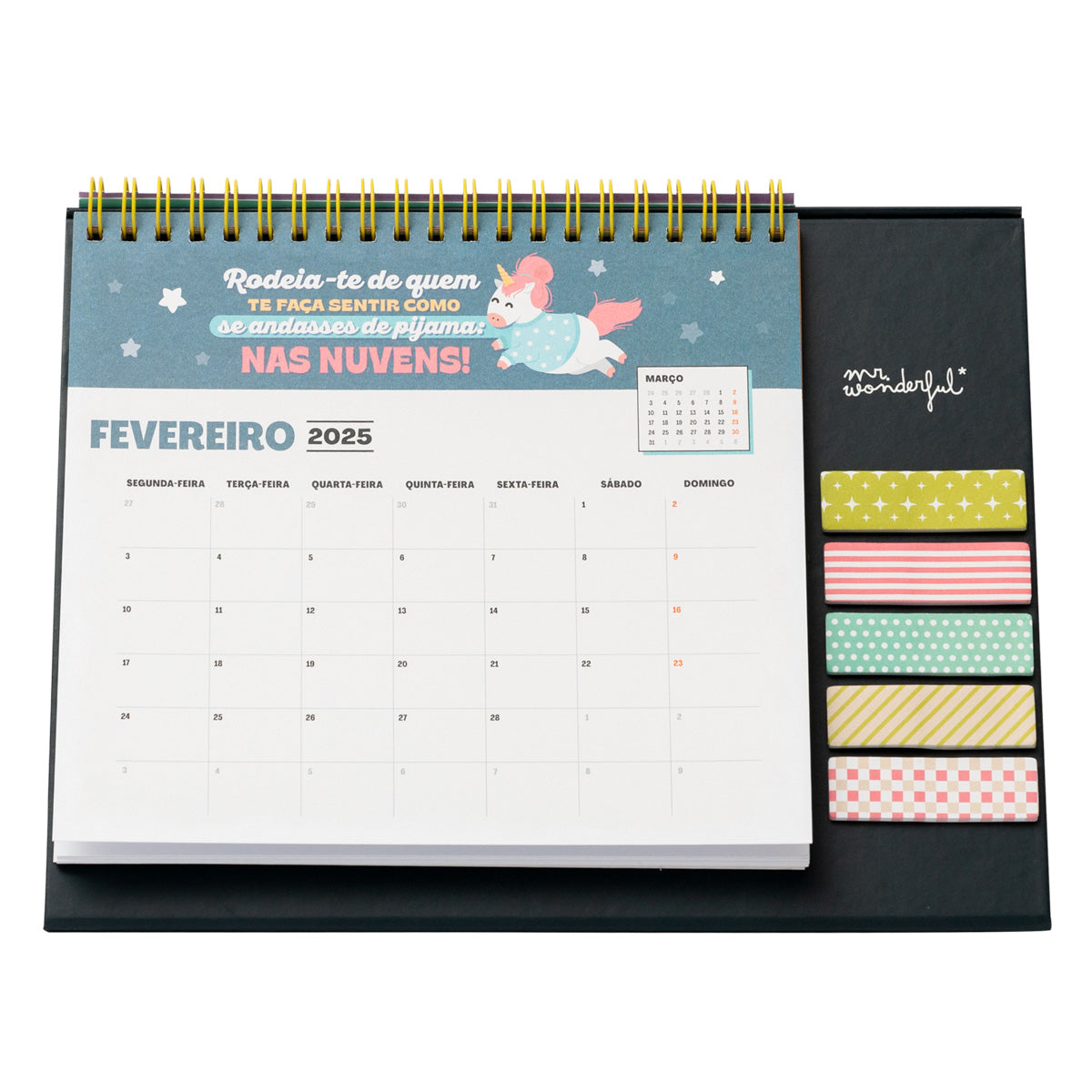 Calendário de mesa 2025 - Ready para um ano insuperável.