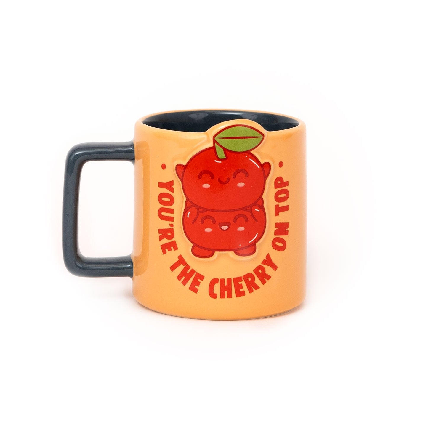 Taza Mr. Wonderful con mensaje motivacional en inglés You're the cherry on top