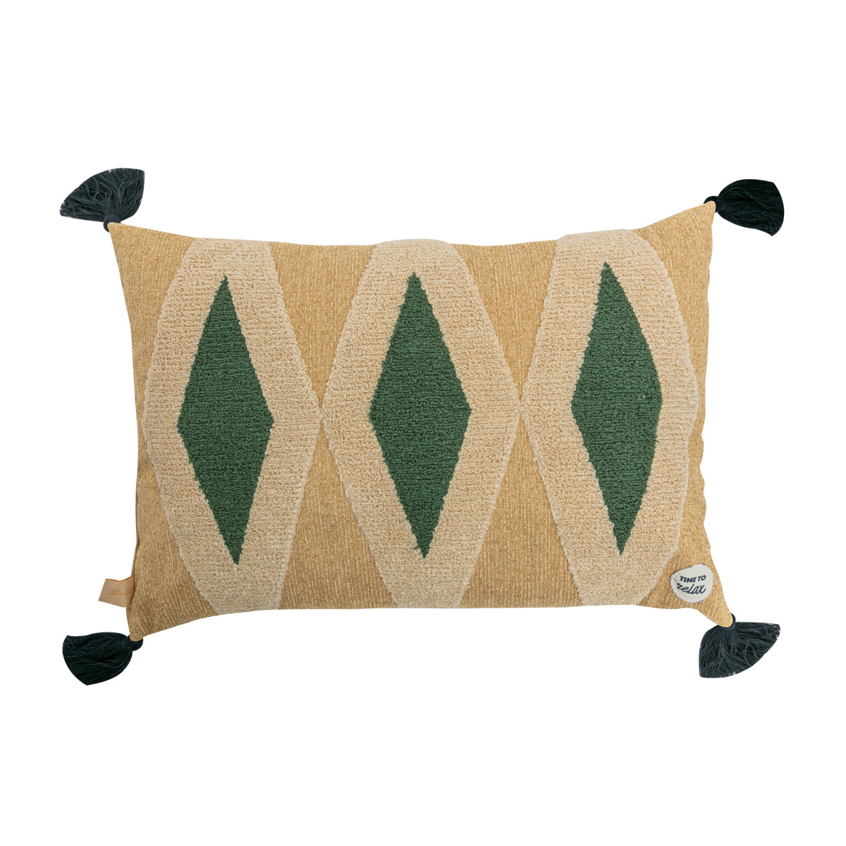 Embroided cushion - Time to relax