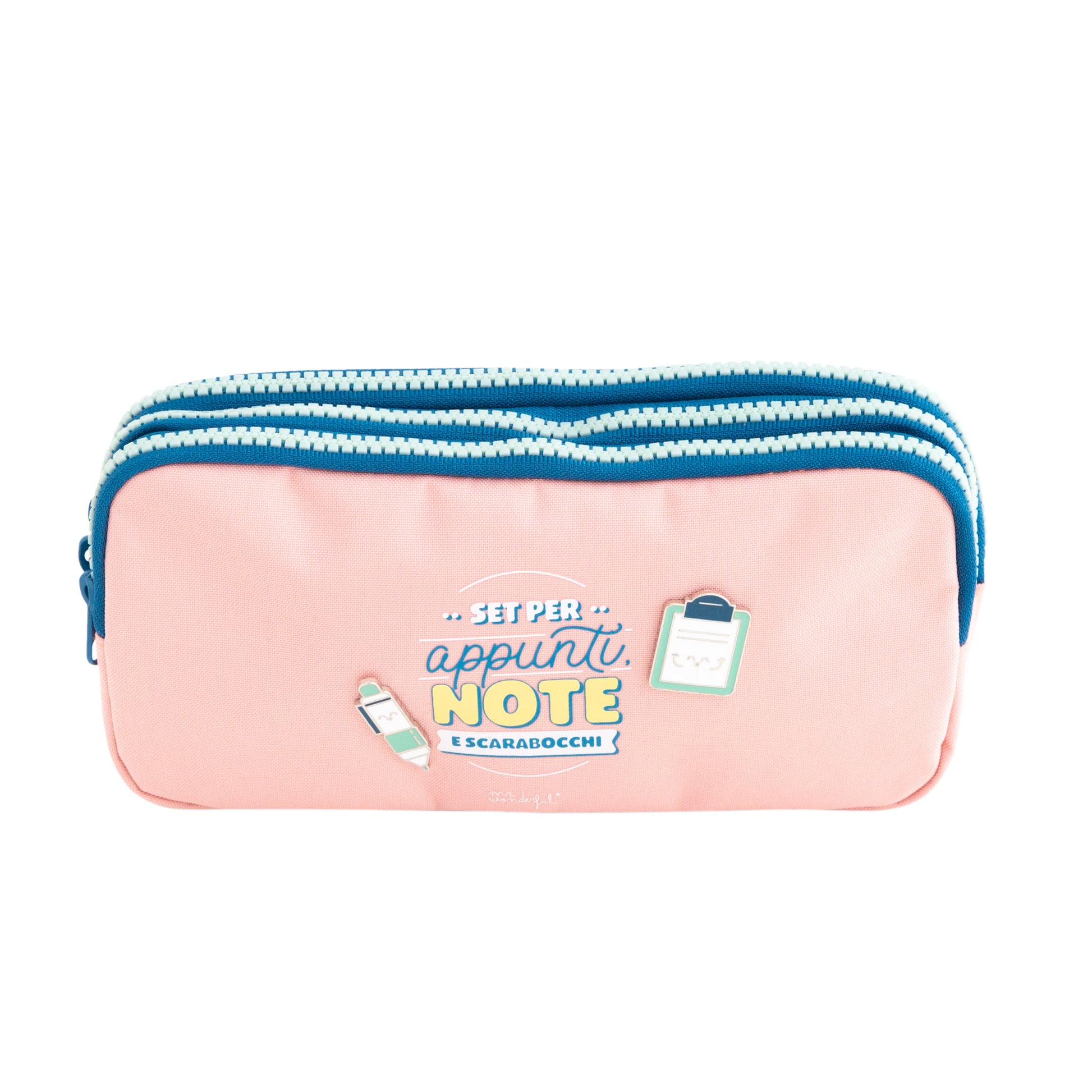 Astuccio triplo scolastico Mr. Wonderful - Set per appunti, note e scarabocchi				