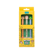 Set de 3 bolis borrables Bo-Bo - Ardilla, Erizo y Cocodrilo