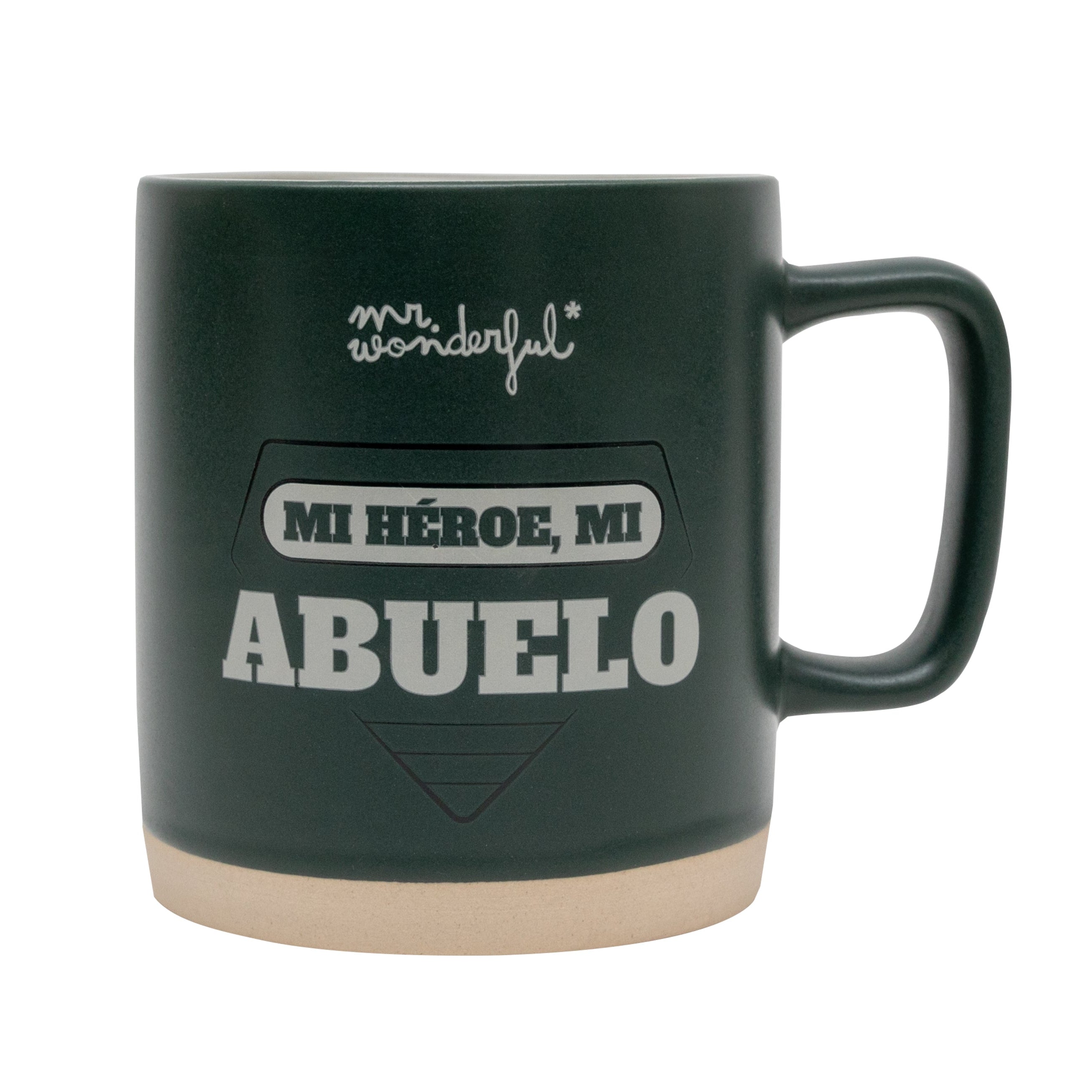 Taza con frase para abuelos Mr. Wonderful - Mi héroe, mi abuelo