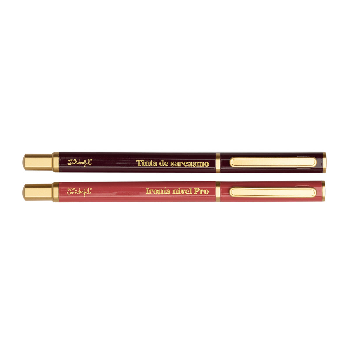 Conjunto de 2 canetas para colocar 10 ideias no papel. 