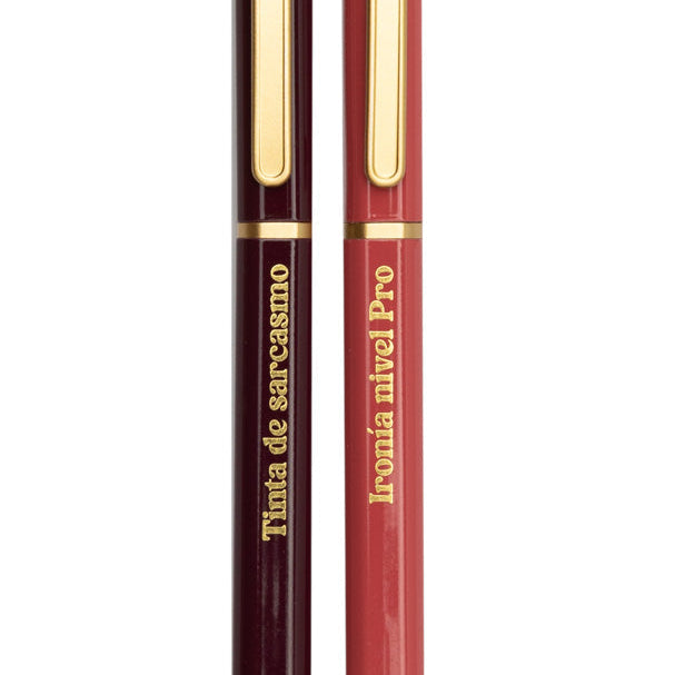 Set de 2 bolis para poner sobre el papel ideas de 10