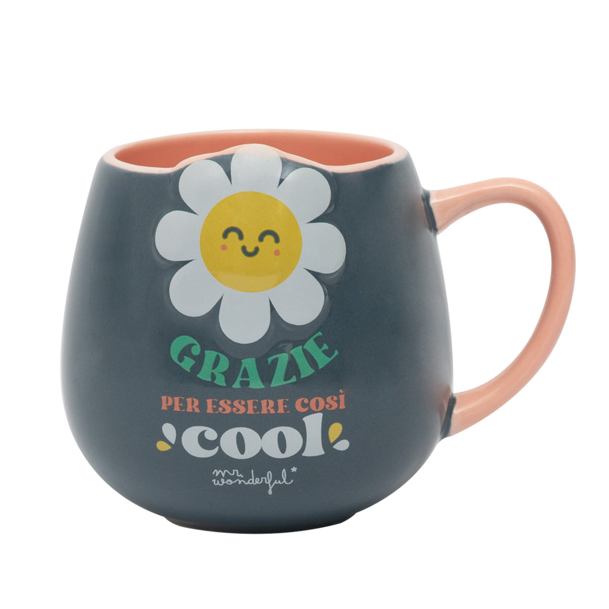 Tazza con messaggio di ringraziamento in italiano Mr. Wonderful - Grazie per essere così cool