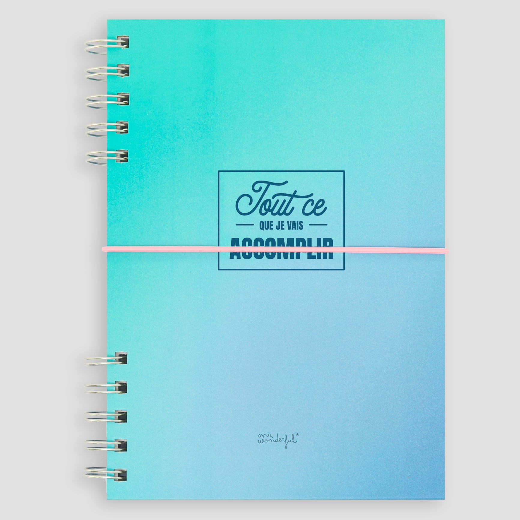 Cahier A5 bleu - Tout ce que vous allez respecter 