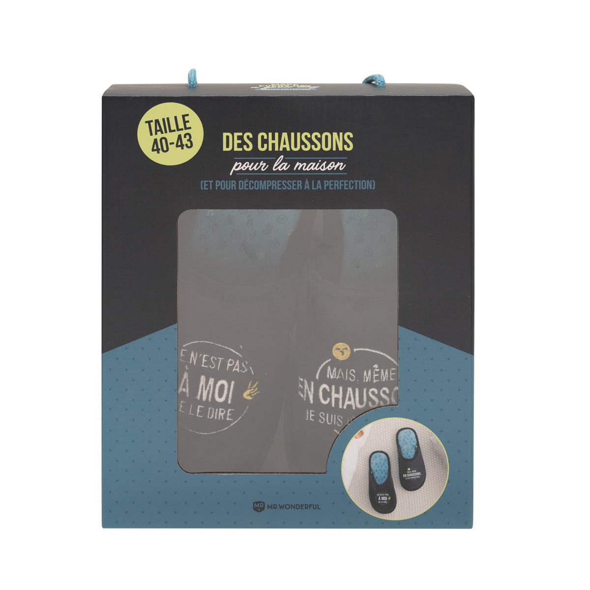 Chaussons T 40-43 - Même en chaussons, je suis irrésistible 
