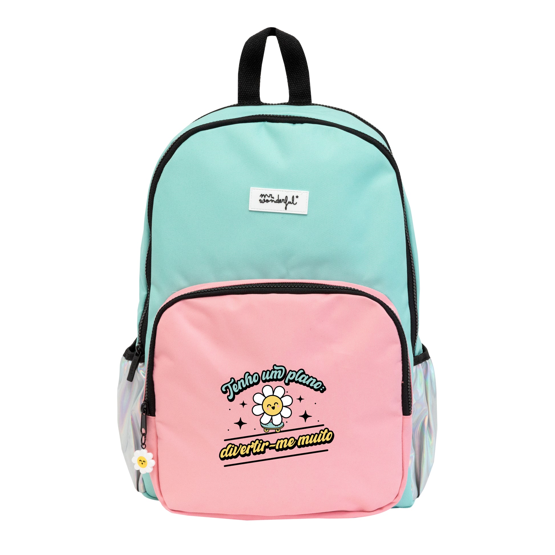 Mochila escolar Mr. Wonderful Margarida - Tenho um plano: divertir-me muito