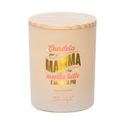 Candela profumata con messaggio per le mamme Mr. Wonderful Festa della Mamma - Candela per una mamma che merita tutto e anche di più