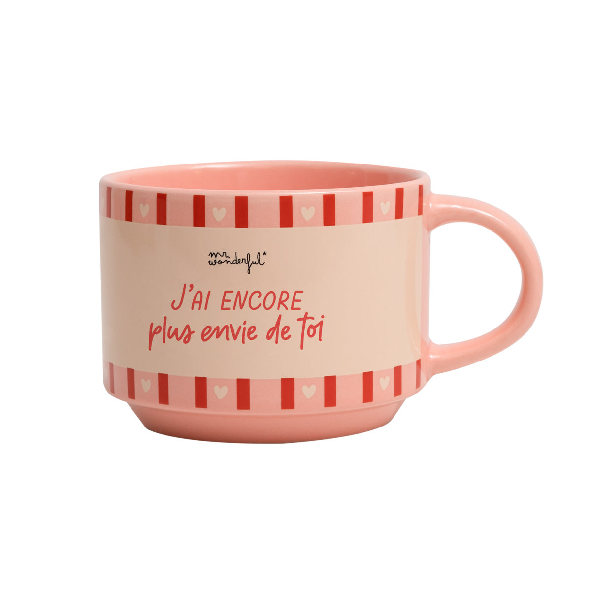 Set de 2 mugs empilables - J’ai encore plus envie de toi que de mon café du matin