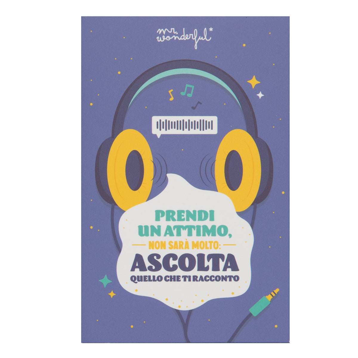 Biglietto con registrar de message audio - Prendi un attimo, non sarà molto: ascolta quello che 