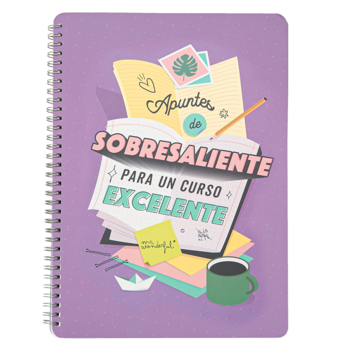 Libreta A4 - Apuntes de sobresaliente para un curso excelente