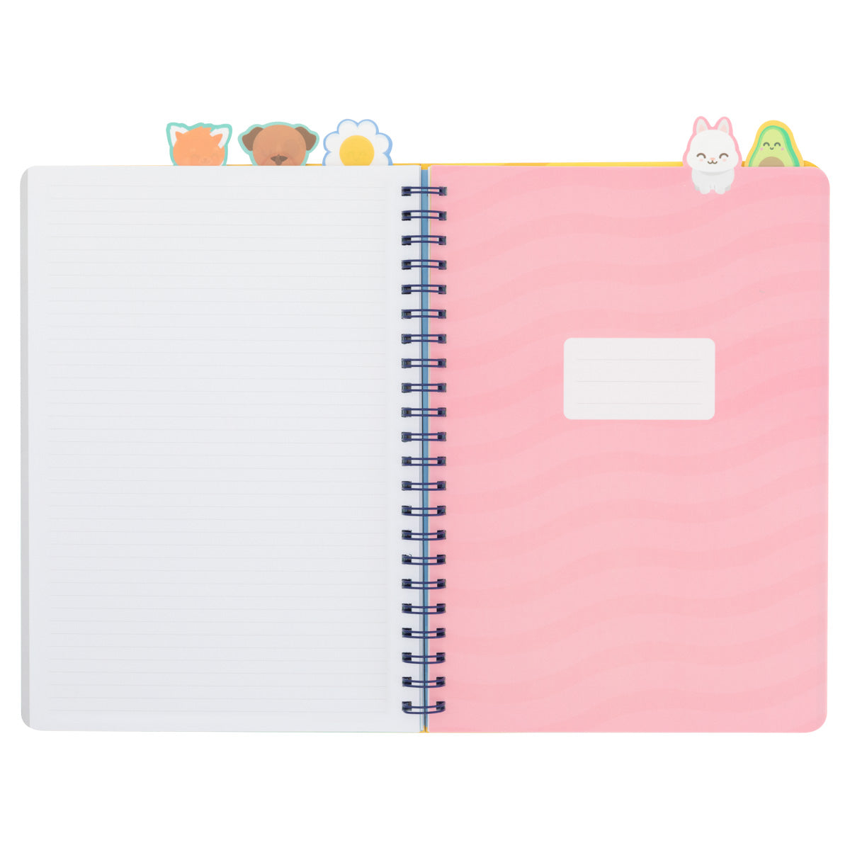 Caderno A4 com separadores com aba - Para grandes metas, grandes planos.