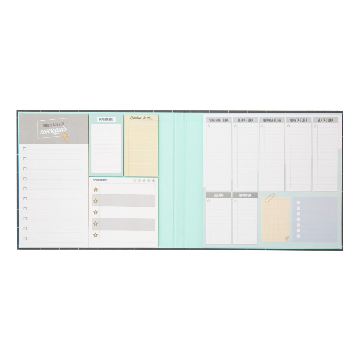 Organizador semanal com extras - Tudo o que você deseja obter 