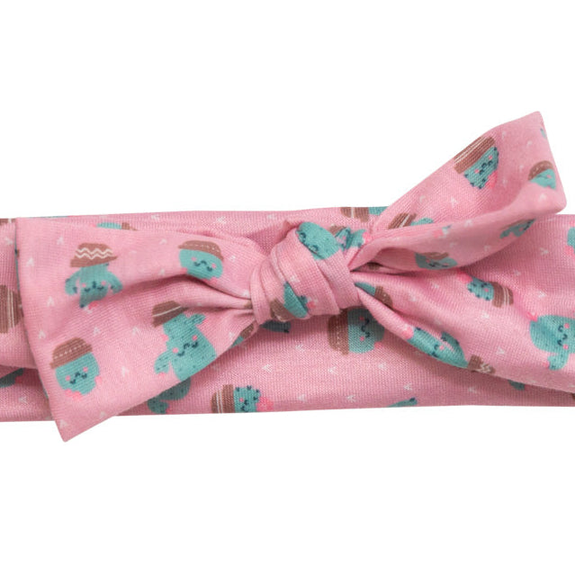 Bandeau en tissu Beter avec ruban - Cactus