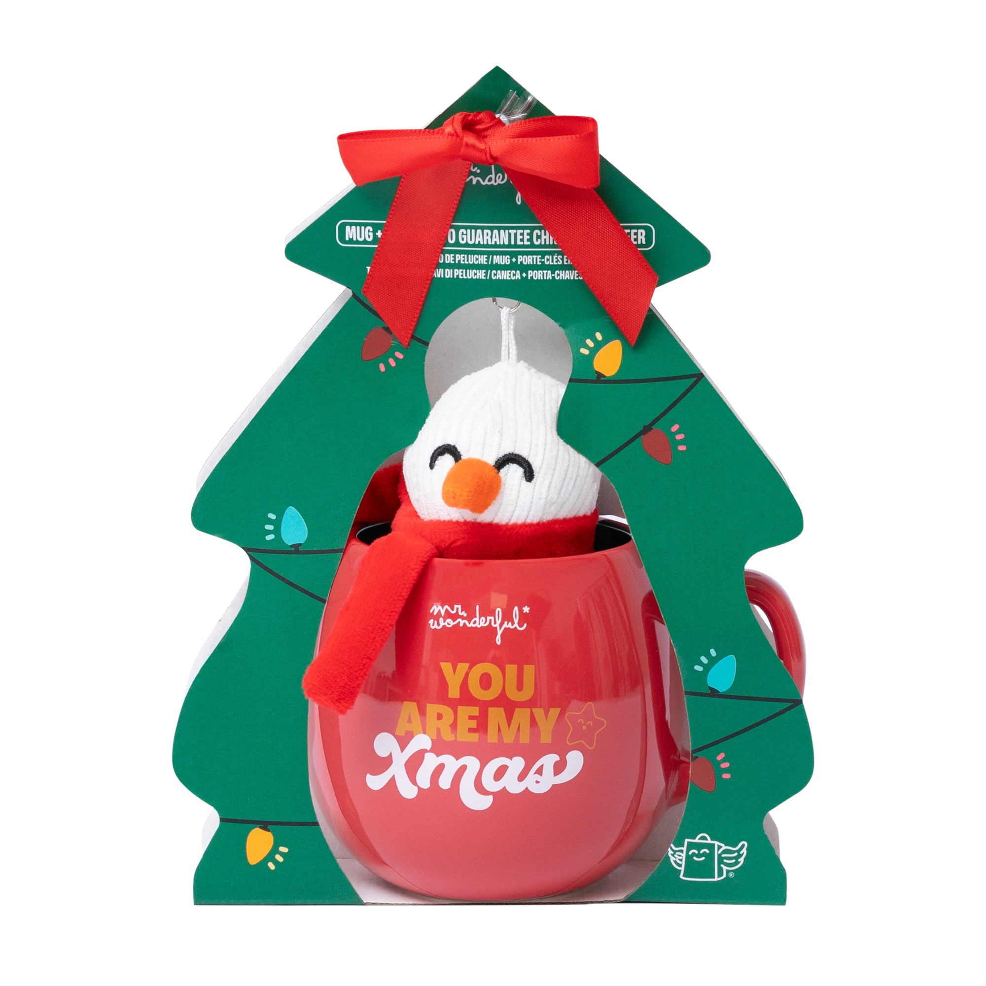 Coffret cadeau composé d'un mug en céramique + porte-clés en peluche - You are my Xmas.