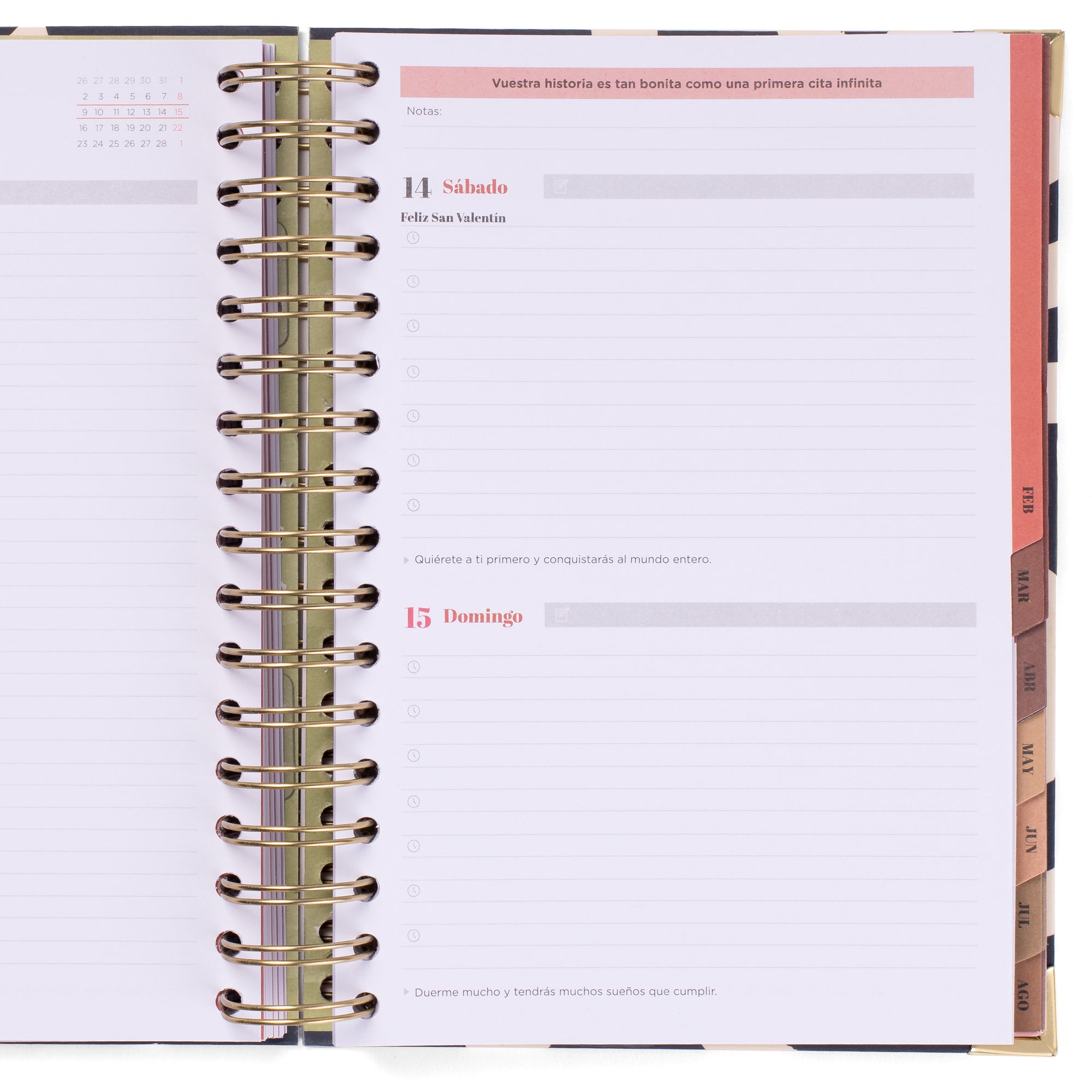 Set de Agenda Office 2025-26 Diaria + boli - Todo bien, todo correcto