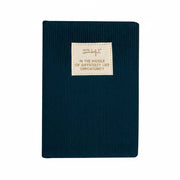 Libreta A5 de pana azul Mr. wonderful para mujer