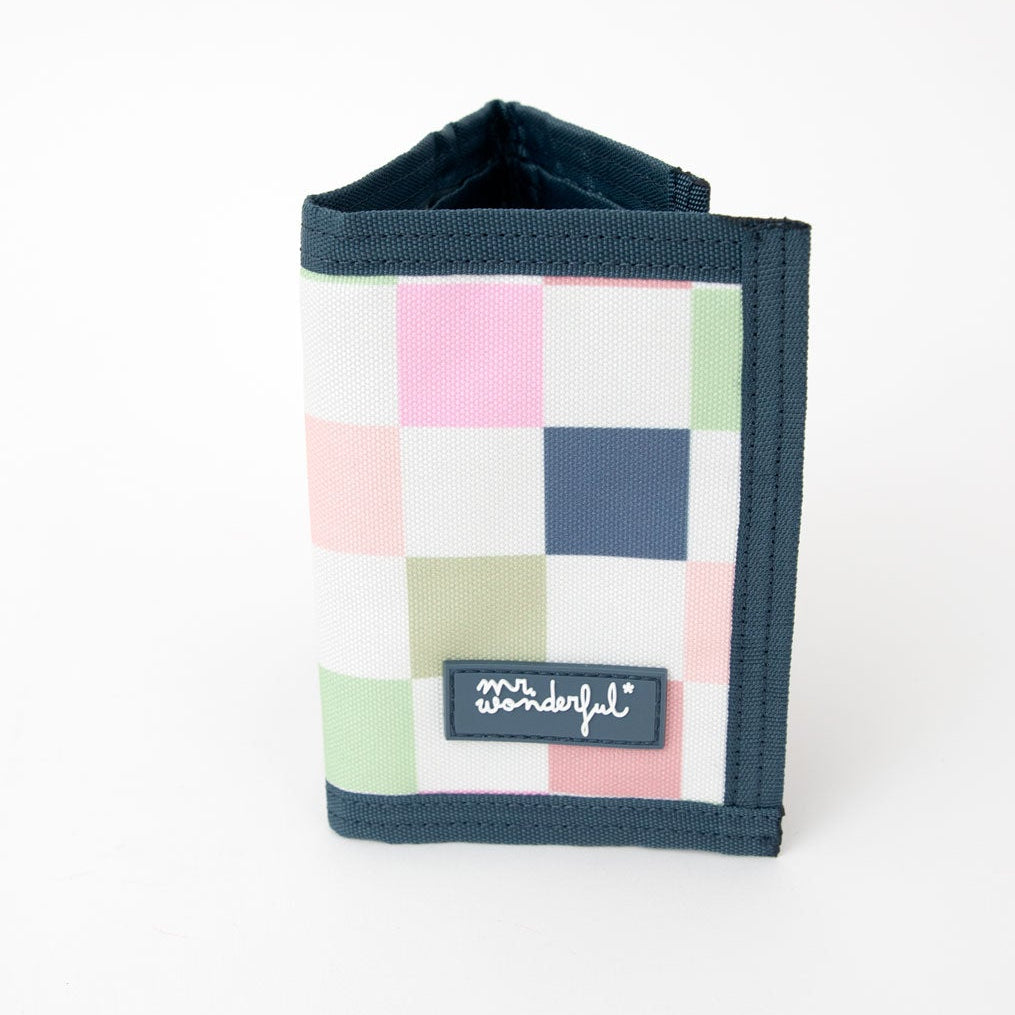 Portefeuille - Imprimé à carreaux