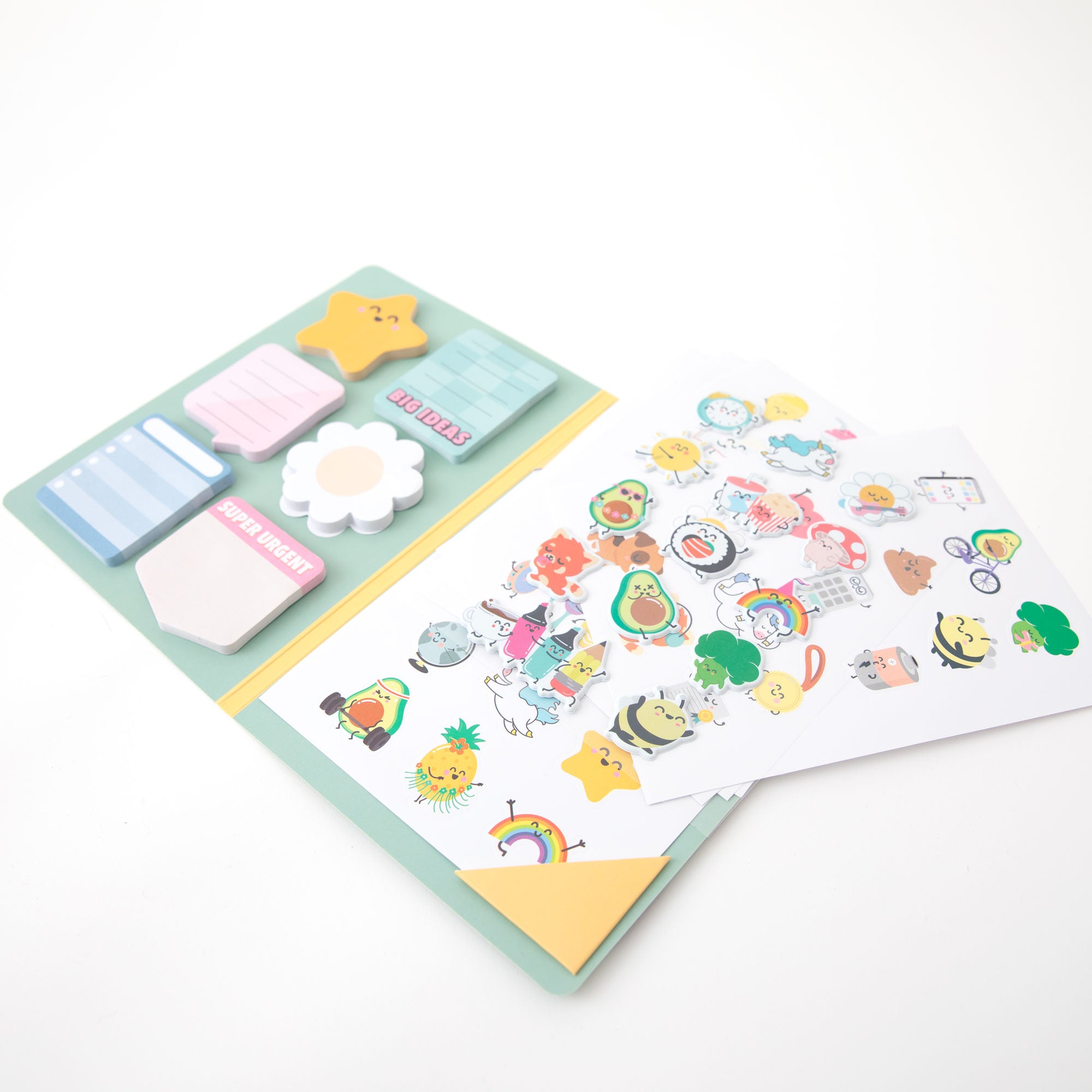 Carnet avec des autocollants super cool et des notes autocollantes – Des autocollants parfaits pour des notes brillantes