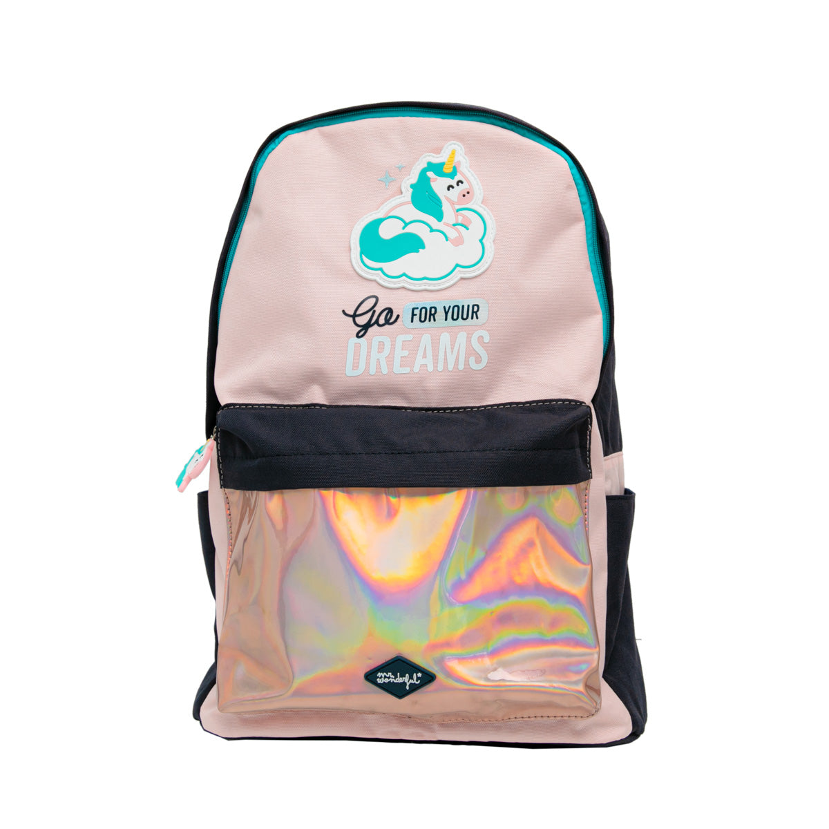 Mochila unicórnio - Vá atrás dos seus sonhos 