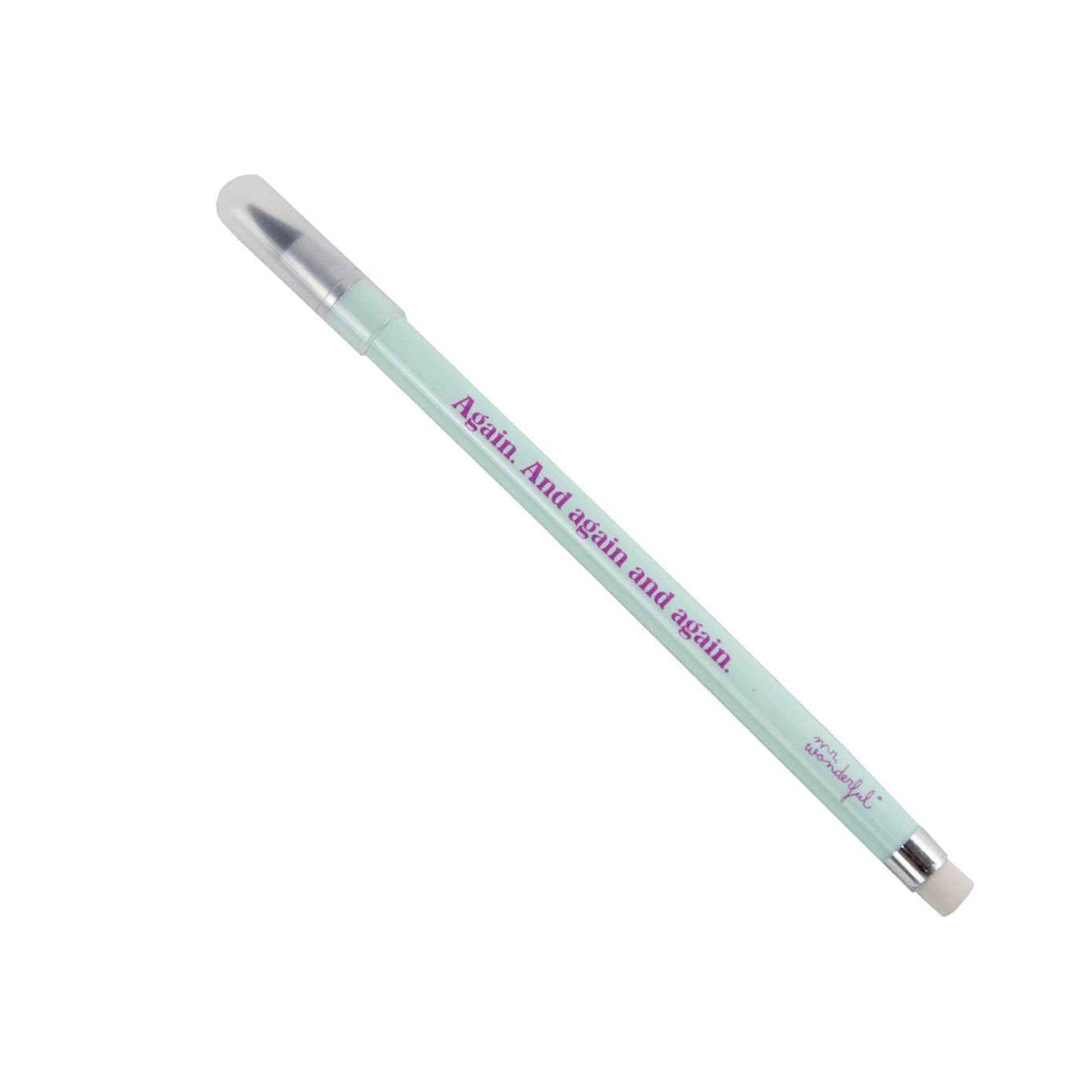 Lápiz infinito azul - Again. And again and again.