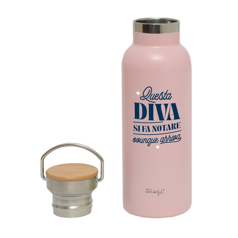 Bottiglia termica personalizzabile - Questa diva si fa notare ovunque arriva