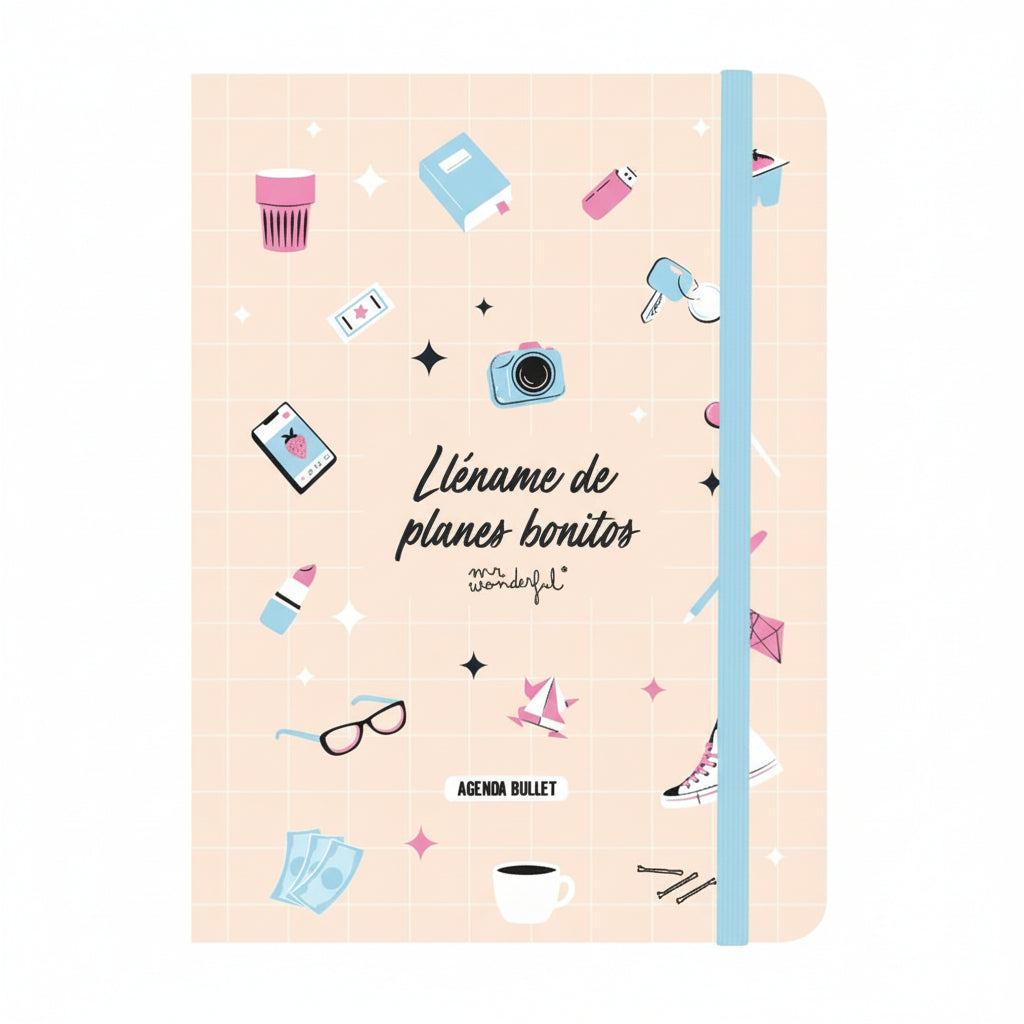 Agenda bullet journal sin fechas en español Mr. Wonderful - Lléname de planes bonitos