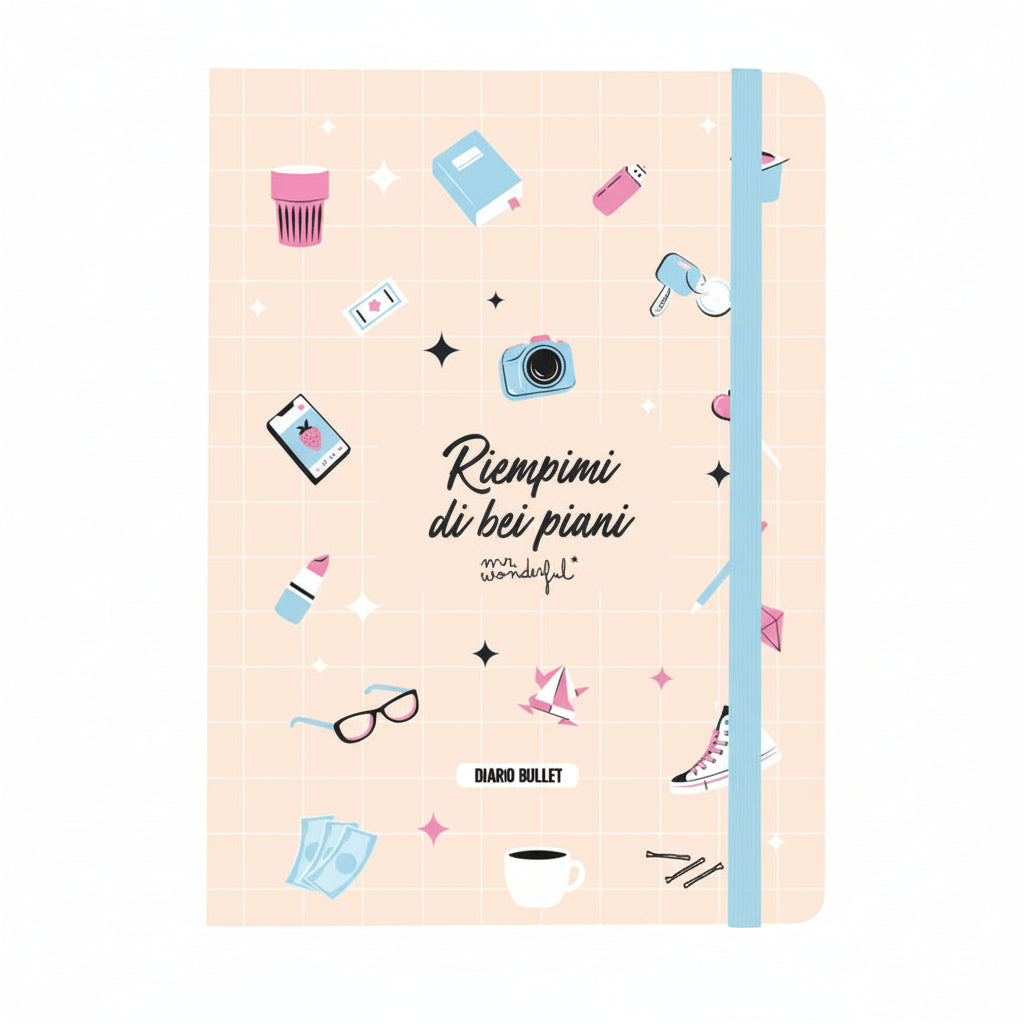 Agenda bullet journal in italiano senza date Mr. Wonderful - Riempimi di bei piani