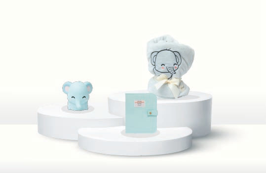 Pack Bebé foto - Álbum de fotos de embarazo + portadocumentos familiar + tarjetas para bebés