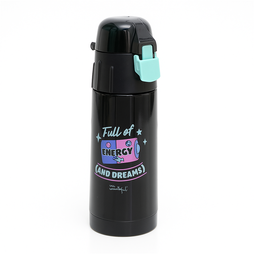 Botella con frase Mr. Wonderful - Full of energy (and dreams)