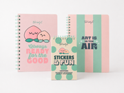 Pack BTS - Art is in the air libreta melocotón