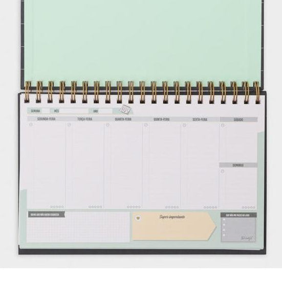 Organizador semanal - Começa por sonhar