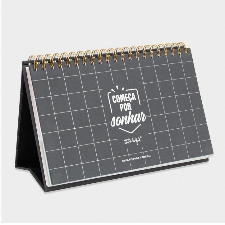 Organizador semanal - Começa por sonhar