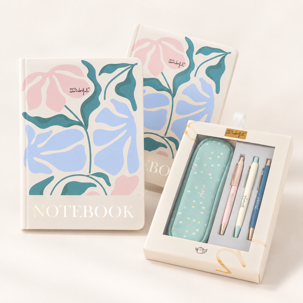 Set para la oficina Flowers & Dots
