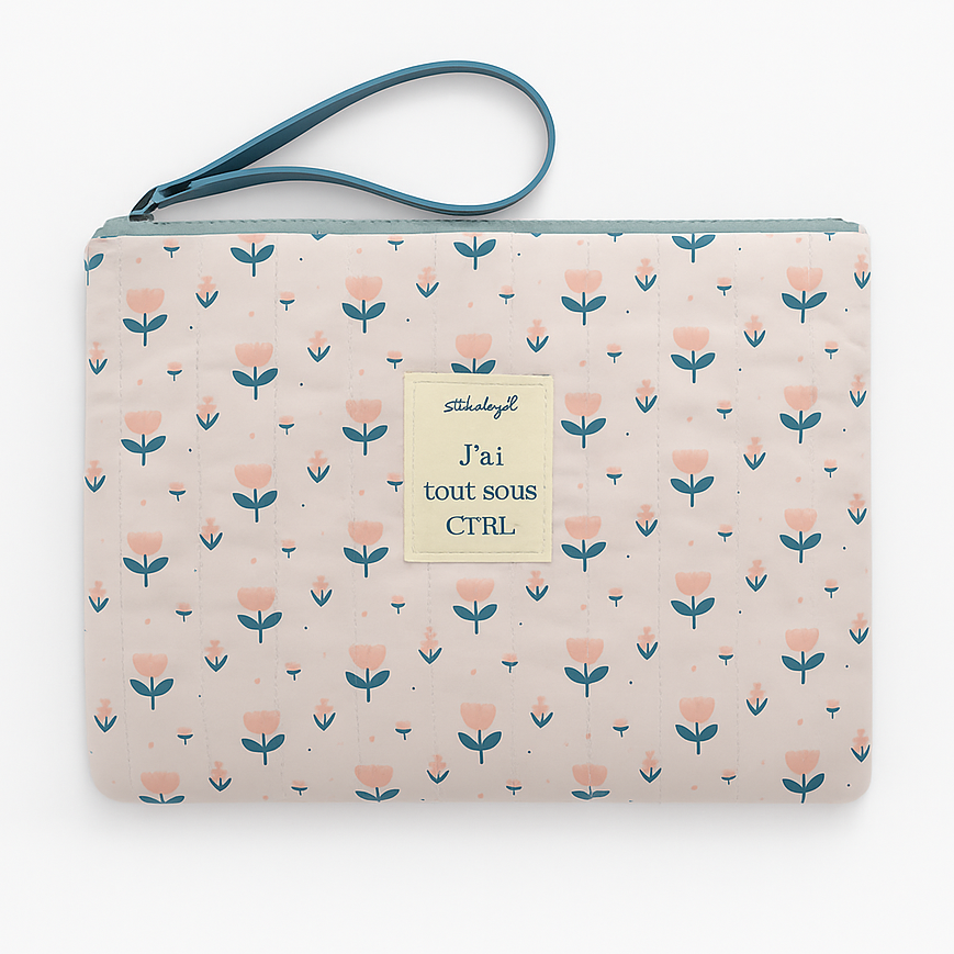 Pochette avec message en français Mr. wonderful - J'ai tout sous ctrl