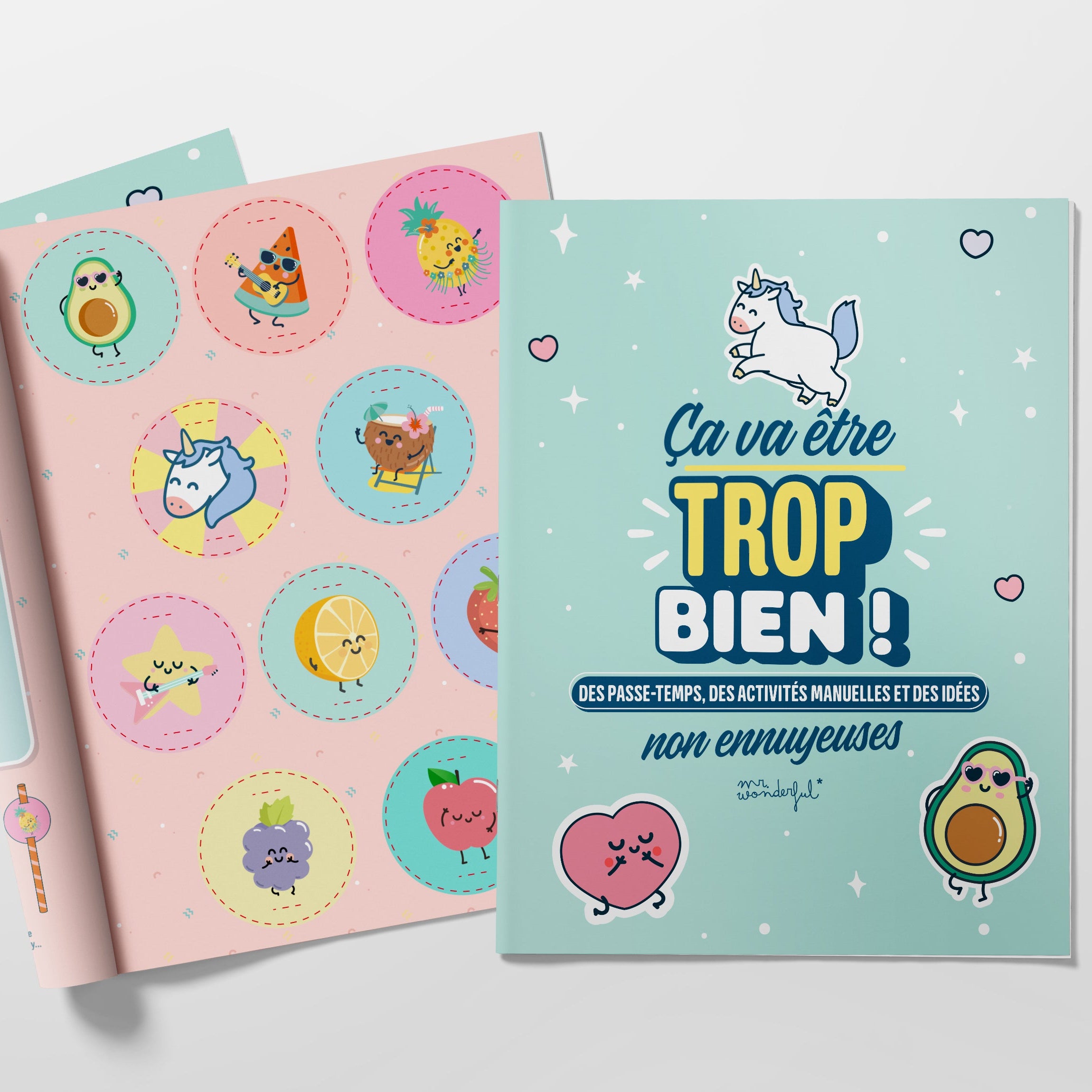 Livre de passe-temps pour les enfants en français Mr. Wonderful - activités manuelles et idées non ennuyeuses