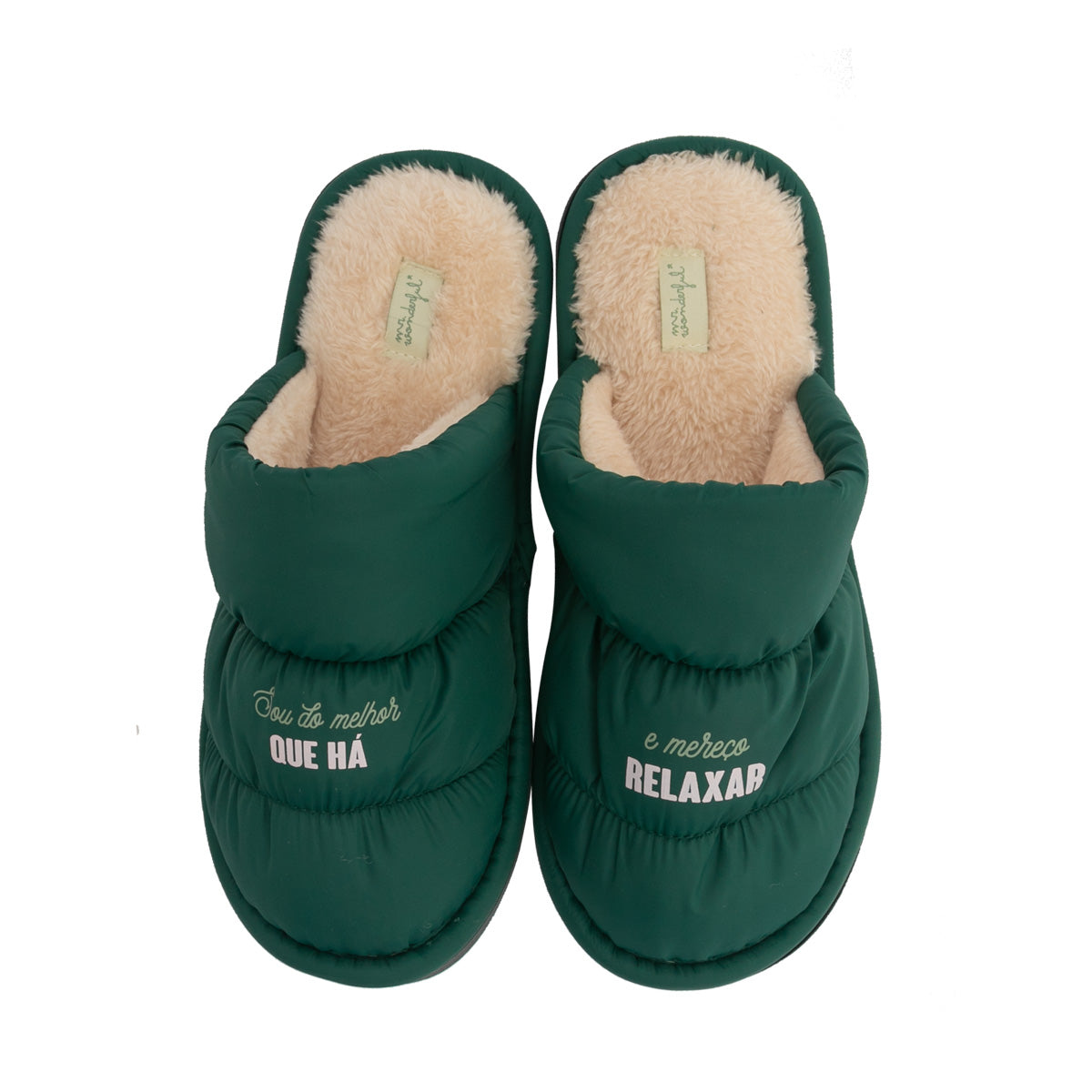 Pantufas T 39-41 - Sou do melhor que há e mereço relaxar