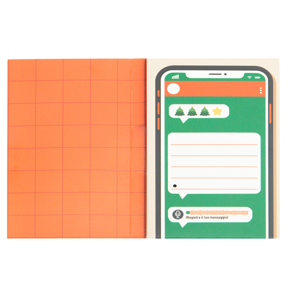 Biglietto con registratore di messaggi audio - Il regalo perfetto è registrato su questo biglietto