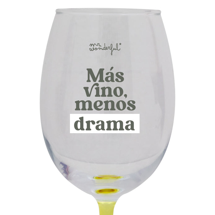 Copa de vino - Más vino, menos drama