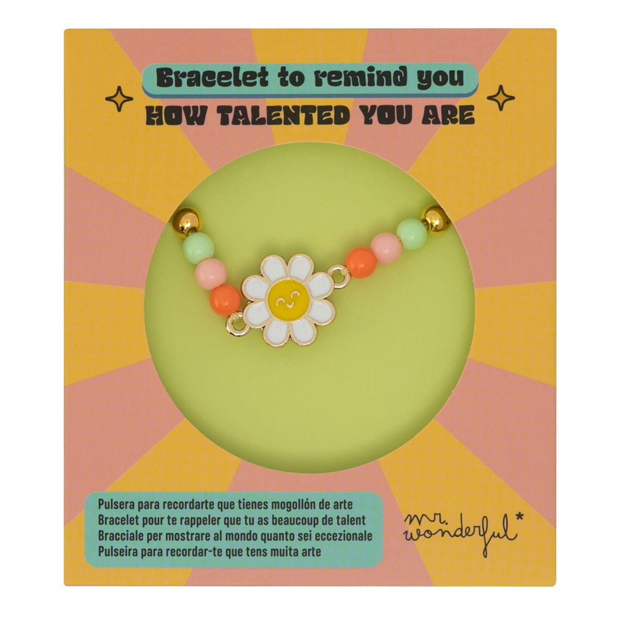 Pulsera para niñas con margarita Mr. Wonderful