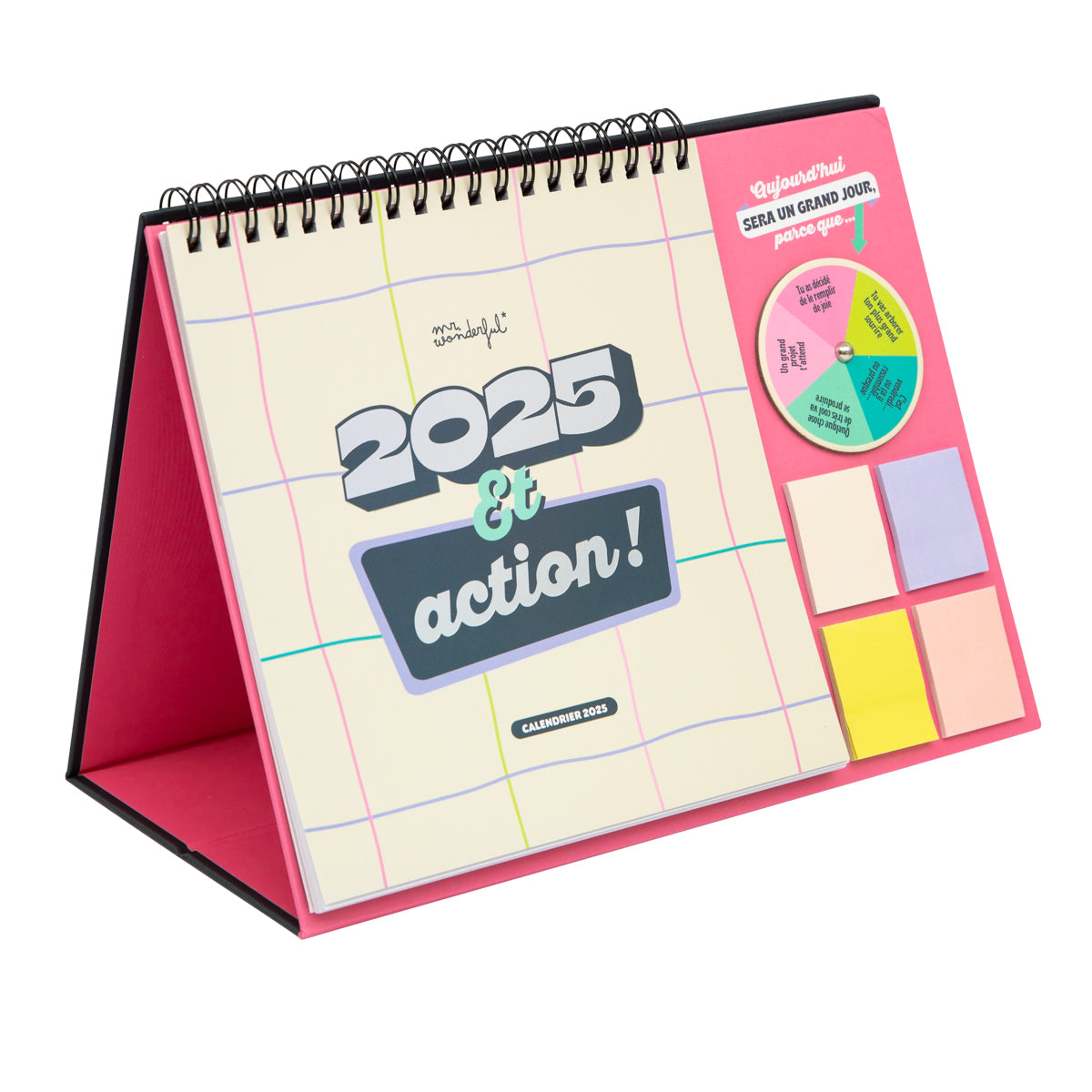 Calendrier du bureau avec roulette 2025 - 2025… et action !